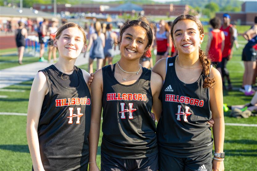 Students run track